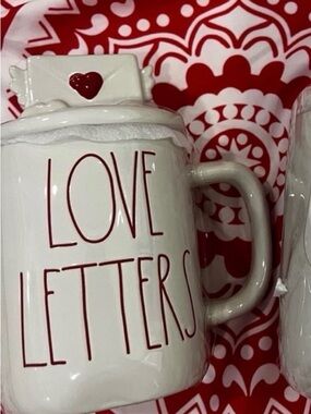 Rae Dunn White Ceramic 'Love Letters' coffee Mug